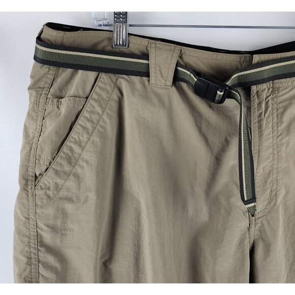 SOLD Ex Officio Shorts Mens 38x8 Brown Bermuda Hiking Short Belted Netted Lining - Picture 2 of 9